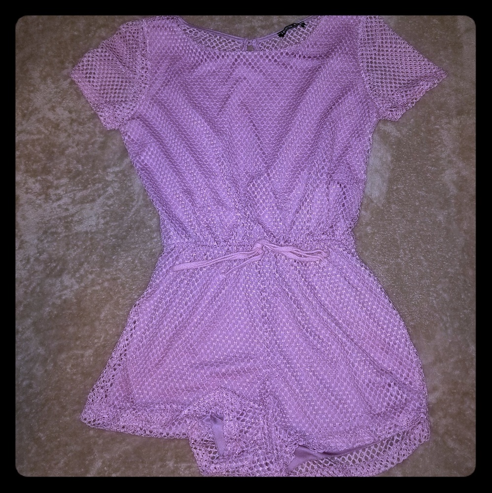 Fashion Nova Fishnet romper